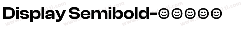 Display Semibold字体转换